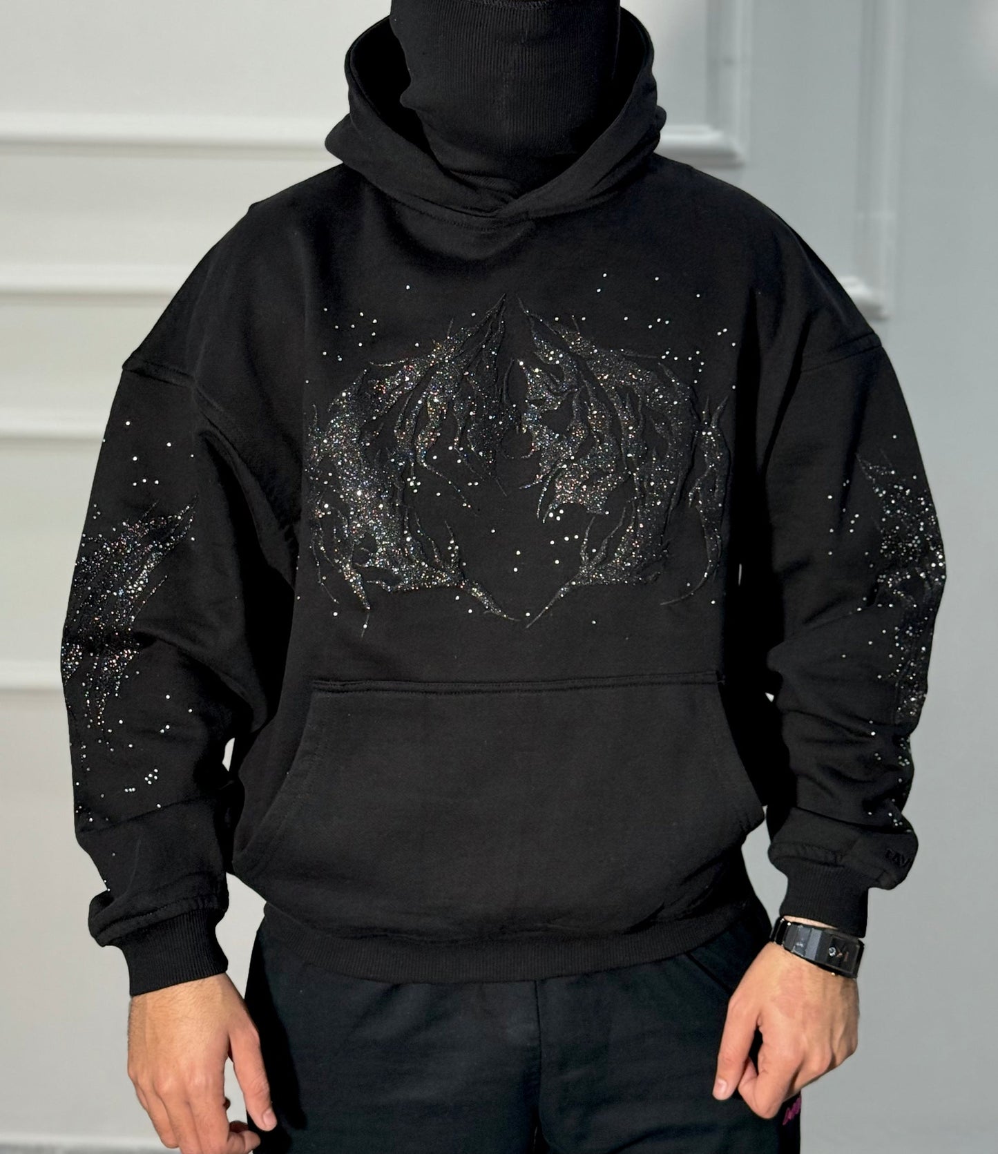 Uni-Sex Black Galaxy Hoodie