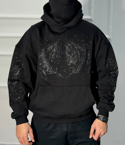 Uni-Sex Black Galaxy Hoodie