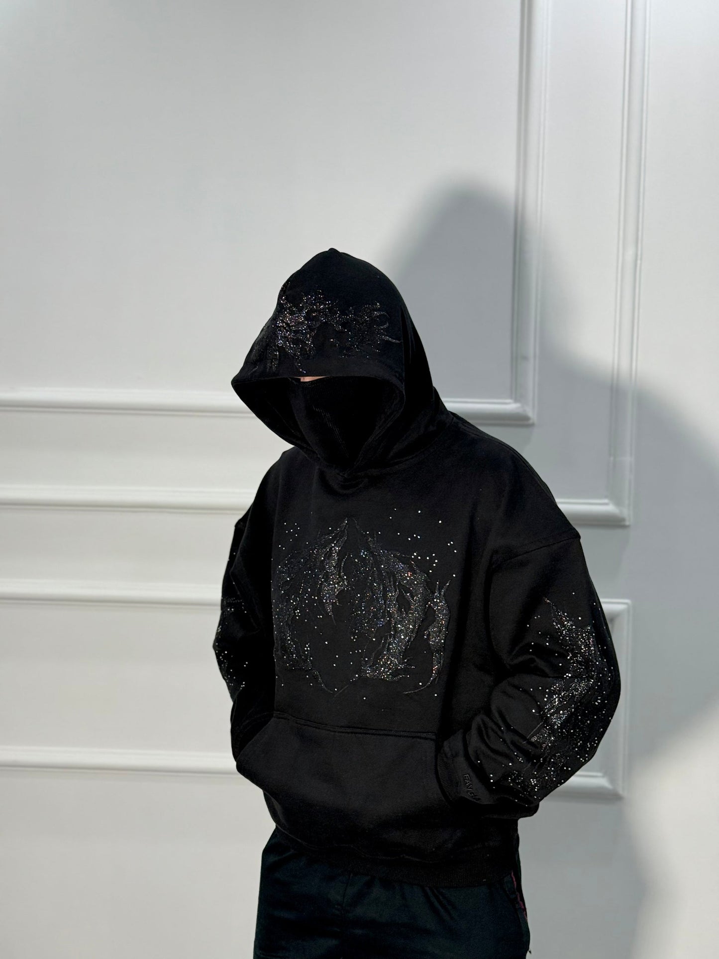 Uni-Sex Black Galaxy Hoodie